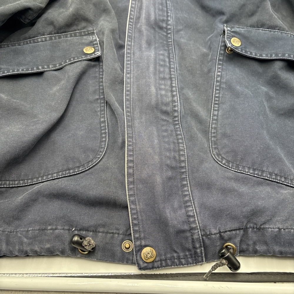 Environmental Concept Clothing Mens Coat Size Large‎ Hidden Hoodie Blue Zip Up - Picture 9 of 15